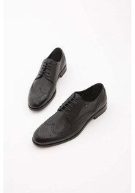Resim Tamer Tanca Erkek Hakiki Deri Siyah Klasik Ayakkabı 183 22056 K Erk Ayk Y22 Siyah Siyah 