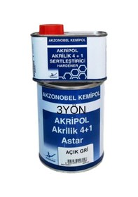 Resim Akzonobel 4+1 Akrilik Astar Açık G 1lt+ 250ml Sertleştirici Takım Tek Akrilik Astar 
