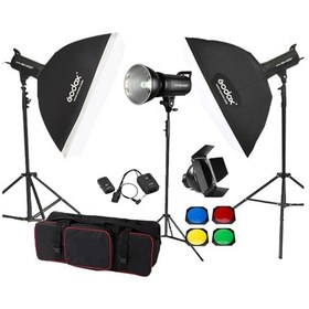 Resim Godox SK400 II W/S 3'lü Stüdyo Softbox Paraflaş Seti 