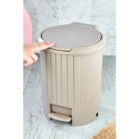 Resim PremiumPort Siyah Kaliteli Bas Aç Mekanizmalı Banyo ve Mutfak Çöp Kovası 