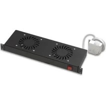 Resim AGER Duvar Tipi 2li Termostatlı Siyah Fan Modülü AN-F2T-A-S1 