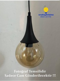 Resim Glob Avize Camı Bal Renk 15 Lik 