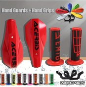 Resim Hightower Emıg Beyaz Set Motosiklet El Koruyucu - Dayanıklı Pp, Ktm Honda Yamaha Dirt Bisikletleri İçin, Kırmızı Siyah Tasarım 