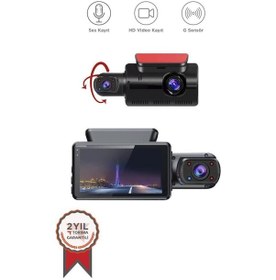 Resim Torimata-03 1296p Full Hd Çift Kameralı Araç Kamerası 3.0 Ips Ekran, G Sensörlü Ve Gece Görüş Destekli 