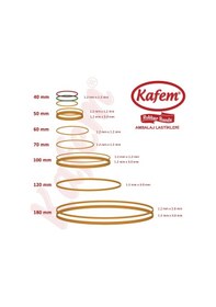 Resim Kafem Ambalaj Lastiği 60 mm 1000 Gram 