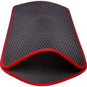 Resim Cattie Altıgen Model Kum Toplayıcı Fonksiyonel Kedi Paspası Large Kırmızı 50x75 Cm 