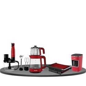 Resim Arçelik Resital 4'lü Kırmızı Elektronik Çeyiz Seti 