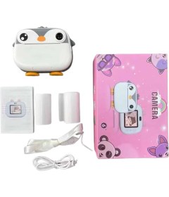 Resim Fantastik Store Çocuklara Özel Şirin Tasarımlı Mini Fotoğraf Yazıcısı 3 Adet Rulo Hediyeli 