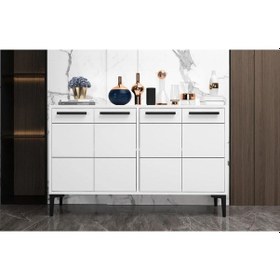 Resim Zerkaconcept Marden Konsol Tv Sehpası Tv Ünitesi Beyaz 