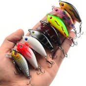 Resim 1 Adet 5 cm 3.6 g Çıngıl Yemli Balık Yemi - Gerçekçi Minnow Tasarımı, Canlı Renkler, Dayanıklı Sazan, Levrek ve Turna için Tatlısu/Tuzlu Su Olta Takımı 