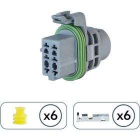 Resim Aptiv Far Soketi Gri 6 Pin Kablosuz 