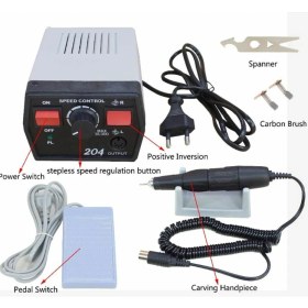 Resim Strong 204 Elektrikli Mini Freze Makinesi Mikromotor 