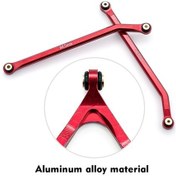 Resim Novahub Scx24 1/24 Alüminyum Şasi Bağlantı Seti, Yüksek Açıklıklı, Gümüş Renk 