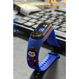 Resim Renkli Dijital Çocuk Saati, Dokunmatik Ekran, Su Geçirmez, Eğlenceli Tasarım 