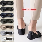 Resim 7 Çift NCDATE Nefes Alabilir ve Teri Emici Basit Çok Yönlü Yumuşak Rahat Görünmez Çoraplar, Polyester %95 Elastan %5, Örgü Kumaş, 280gsm, Makinede Yıkanabilir, Teri Dirençli 