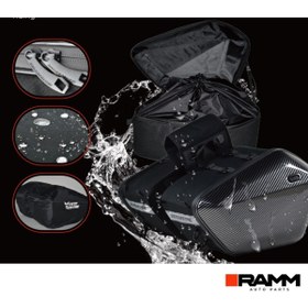 Resim RAMM BMW Motorrad R1250GS / ADV - R1300GS / ADV Sağ ve Sol Yan Çantaları - 2 Adet (15 LT) - Gri 