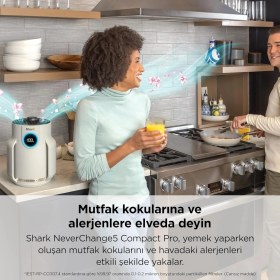 Resim Hype Store Shark Neverchange5 Compact Pro Hava Temizleyici Modern Tasarım ve Etkili Filtrasyon 