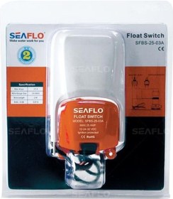 Resim Seaflo Sfbs-25-03a Sintine Pompası Şamandıra Şalteri, Ds Pompa Şamandırası 12-24 Volt 25 Amper 