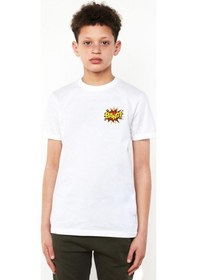 Resim Tshirthane Big Bang Theory Bang Logo Beyaz Çocuk Bisikletyaka Tshirt Beyaz 