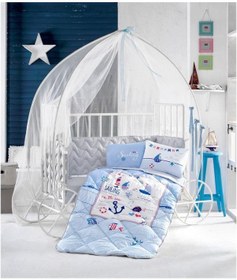 Resim Clasy Bebek Uyku Seti Sailing Fish V1 - Mavi 