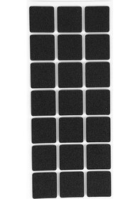 Resim Furndiy Kendinden Yapışkanlı Kare Kaydırmaz 30 Mm X 30 Mm Siyah 21 Parça Siyah 