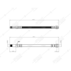 Resim ÖN - ARKA FREN HORTUMU LT28 LT35 LT46 SPRİNTER A9014280235 A9014280435 2D0611701B 