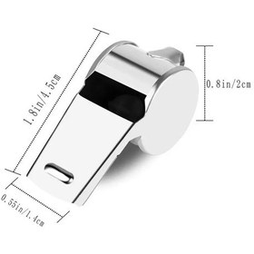 Resim Argeus Yüksek Desibel Metal Acil Durum/hakem Düdüğü Küçük Çok Renkli 