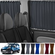 Resim Oto Pandami Peugeot Bipper 2008-2014 Uyumlu Füme Raylı Oto Perde Takımı 