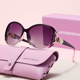Resim Kadınların Moda Retro-Style Tilki Başlıklı Gözlükleri İnci Detaylı, Polikarbon Çerçeve ve Lens, Şık Pembe Hediye Kutusu İçinde Dekoratif Gözlükler, Moda Aksesuarları|Tilki Tasarımı|Hafif Gözlükler 
