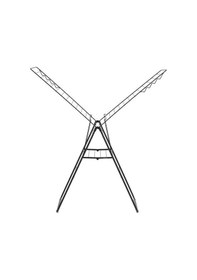 Resim Tantitoni Brabantia Mat Siyah Çamaşır Kurutma Askısı-25 Metre Siyah 