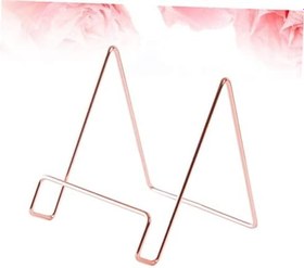 Resim jojofuny 2 Adet Tablet Aksesuar Standı Kitap Tutucu Ev Ofis Için Gül Altın Metal Elektrokaplama Tasarım 