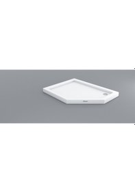 Resim Shower Beşgen Flat Duş Teknesi 90X140 Cm 