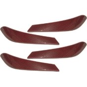 Resim Wenderparts Kapı Tutamak Kaplama Seti F30 F34 F32 F36 Ön Arka Karbon Kırmızı 
