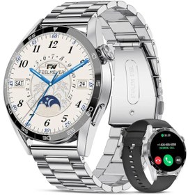 Resim SONREİR Yeni Spor Watch Klasik Erkek Akıllı Saat Arama Yapan Android&iOS İphone Huawei Xiaomi Uyumlu 8 