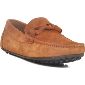 Resim 2y0216 Taba Süet Hakiki Deri Erkek Loafer Siyah 