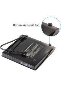 Resim Harici Dvd Rw Usb 3.0 Ultra İnce Taşınabilir Dvd Cd Yazıcı Okuyucu Laptop Pc Uyumlu 
