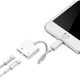 Resim Iphone Ipad Lightning Uyumlu Kulaklık Ve Şarj Çevirici Dönüştürücü Çoğaltıcı Kablo 6 7 8 X Xs Xs Max 