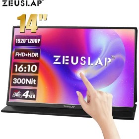 Resim Zeuslap Z14 Lite Pro 14'' Fhd+Hdr 1920X1200 60Hz Ads-Ips Panel Type-C Ultra Ince, Dokunmatik Taşınabilir Monitör (ZL-Z14-LITE-PRO) 