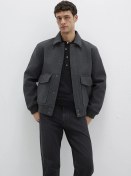 Resim Mavi - Yün Karışımlı Antrasit Ceket 0110658-80023 Antrasit 