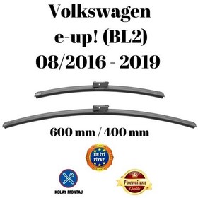 Resim Volkswagen Vw E-up Bl2 2016 2017 2018 2019 Uyumlu Ön Cam Silecek Süpürgesi Takımı 600/400mm Silbak 