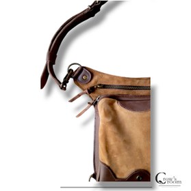 Resim Crow'sRoom Handmade Deri Bel Ve Bacak Çantası (BÜYÜK MODEL KAHVE&TABA) 