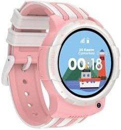 Resim Xee Kids SIM Kartlı Konum Takipli Görüntülü Konuşmalı Akıllı Çocuk Saati, Mavi (Pembe) 