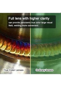 Resim Ankatek Büyük Görünümlü Gerçek Renkli Otomatik Kararan Maskesi 130 Santigrat, Yüksek Kaliteli Kaynak Yüz Maskesi 