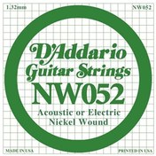 Resim D'Addario NW052 Nickel Wound Elektro Gitar Tek Tel 