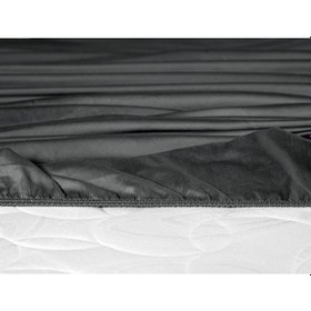 Resim Madame Coco Ciel Tek Kişilik %100 Pamuk Lastikli Saten Çarşaf - Koyu Gri 8684427179451 Gri 