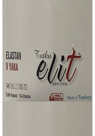 Resim Erkek V Yaka Likralı Kısa Kol Fanila Atlet 1303 - 6 Adet 001 