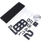 Resim Modern Kendin Yap Büyük Duvar Saati Seti 3D Ayna Yüzey Sticker Ev Ofis Odası Için (Yurt Dışından) 