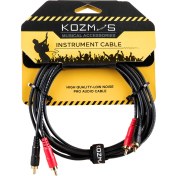 Resim Kozmos KCL-244-3M 2 x RCA Male - 2 x RCA 3mt Kablo 