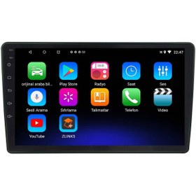 Resim High Sound Araç Multimedya Cihazı - 2 32 / Qled 10 Inch Ekran - Navigasyon - Carplay - Dacia Dokker 12 17 - Vsr 