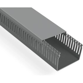 Resim Mutlusan 80X60 Kablo Kanalı (Delikli)(Gri)(2 Metre) 